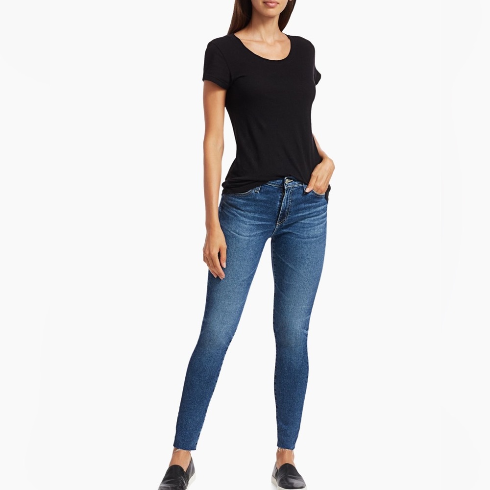 AG Jeans Farrah High-Rise Stretch Skinny Ankle Jeans